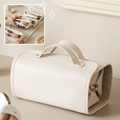 Foldable cosmetic bag